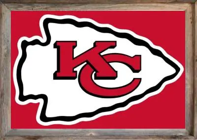 Framed Kansas City Chiefs Flag