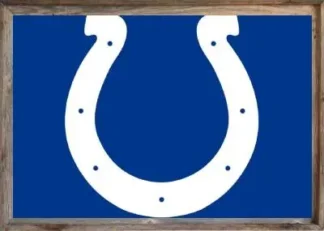 Framed Indianapolis Colts Flag 3x5