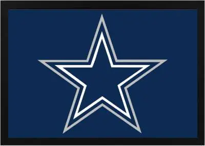 Framed Dallas Cowboys Flag 3x5 2 Framed Cowboys Flag Black