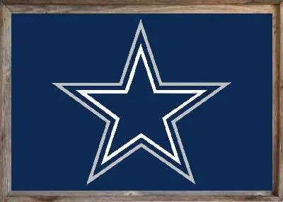 Framed Dallas Cowboys Flag 3x5