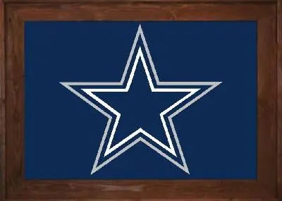 Framed Dallas Cowboys Flag 3x5 3 Framed Cowboys Flags Dark