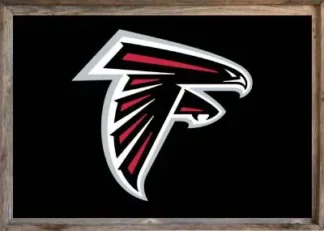 Framed Falcons Flag