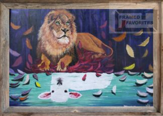Framed Lion and the Lamb Print