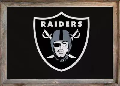 Framed Las Vegas Raiders Flag 3x5