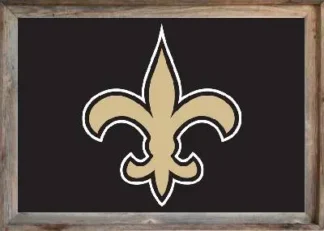 Framed New Orleans Saints Flag 3x5