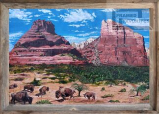 Framed Sedona's Herd Print
