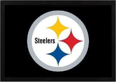 Framed Pittsburgh Steelers Flag 3x5 2 Framed Steelers Flag Black