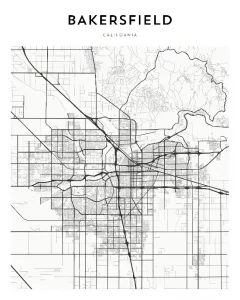Bakersfield Map