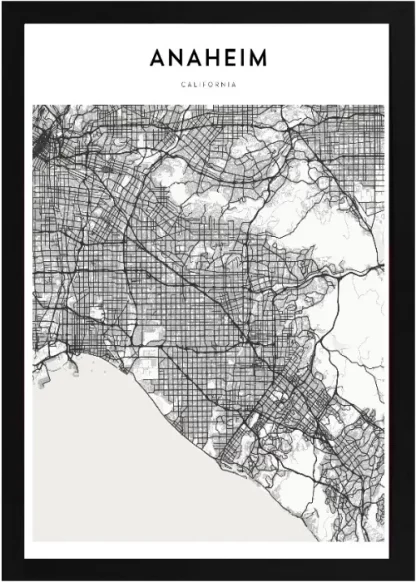 Framed Anaheim Map - Image 2