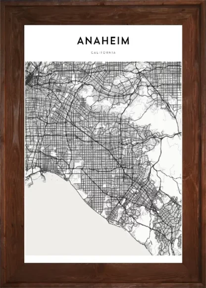 Framed Anaheim Map - Image 3