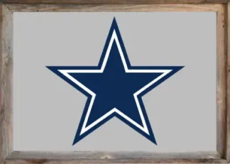 Framed Dallas Cowboys Flag