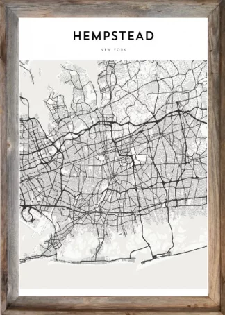 Framed Hempstead Map