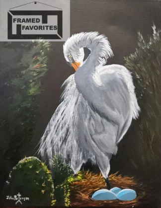 Giant Moonlit Egret