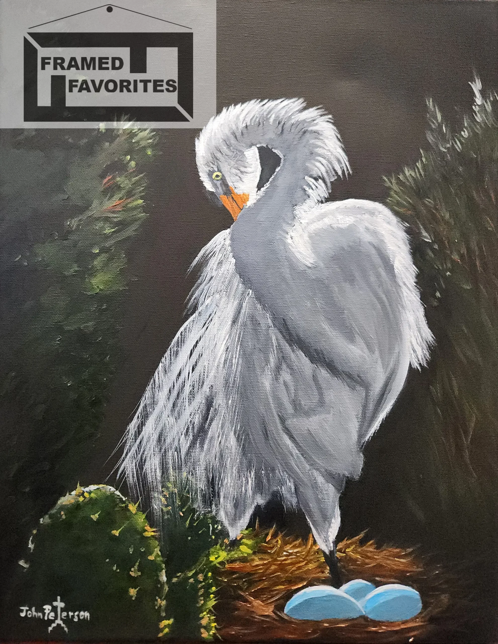 Giant Moonlit Egret by: John Peterson 1 Giant Moonlit Egret