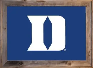 Framed Duke University Flag